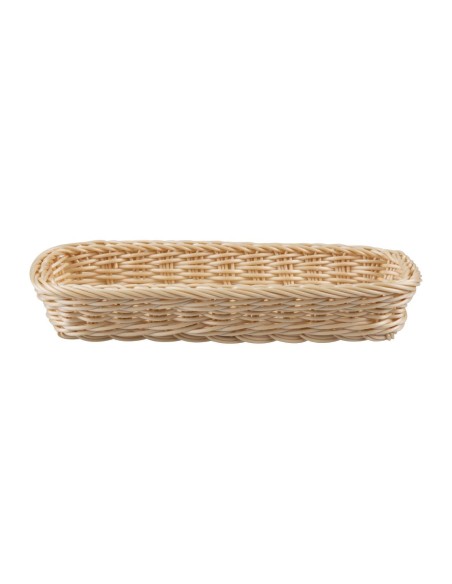 Panier à couverts rectangulaire APS en rotin polypropylène