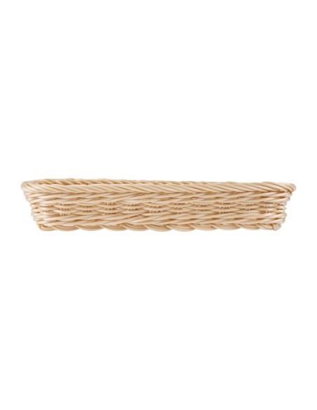Panier à couverts rectangulaire APS en rotin polypropylène