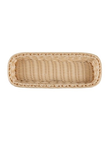 Panier à couverts rectangulaire APS en rotin polypropylène