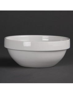 Bols empilables Olympia Whiteware 130mm - lot de 12