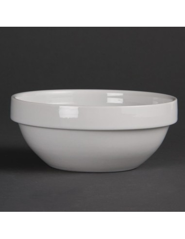 Bols empilables Olympia Whiteware 130mm - lot de 12