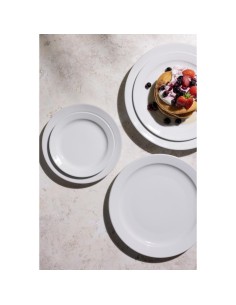 Assiettes Olympia Athena 205mm - lot de 12, garantie vie 2