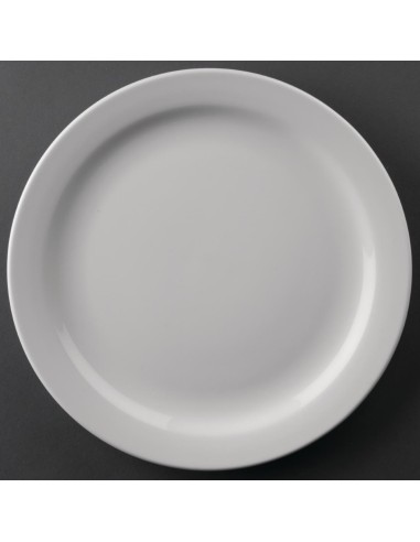 Assiettes bord étroit Olympia Athena 226mm - lot de 12