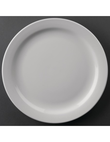 Assiettes bord étroit Olympia Athena 226mm - lot de 12