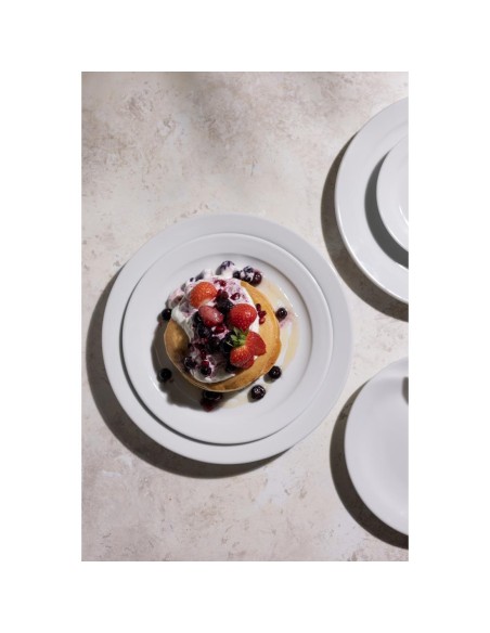 Assiettes bord étroit Olympia Athena 226mm - lot de 12