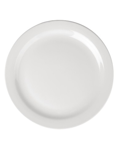 Assiettes bord étroit Olympia Athena 226mm - lot de 12
