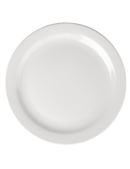 Assiettes bord étroit Olympia Athena 226mm - lot de 12