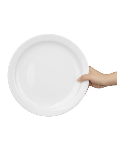 Assiettes Olympia Athena 284 mm - lot de 6, garantie à vie