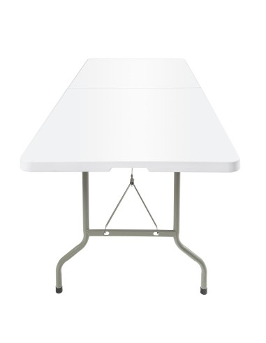 Table pliable Bolero blanche 2430 mm - Optimisez votre espace