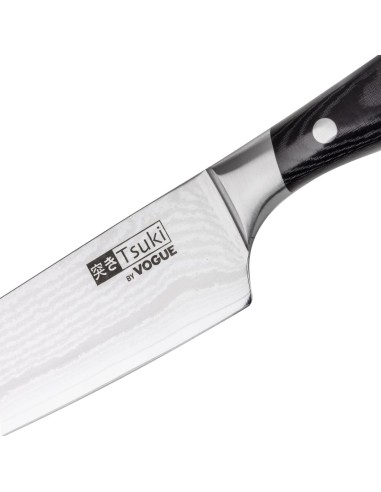 Couteau Santoku Vogue Tsuki 180mm - Acier Damas