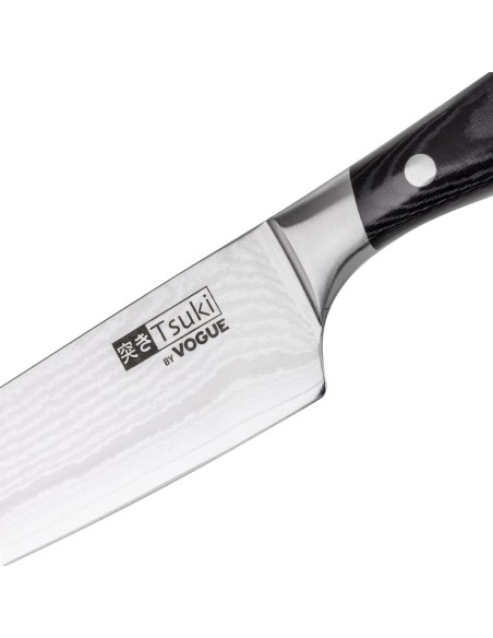 Couteau Santoku Vogue Tsuki 180mm - Acier Damas