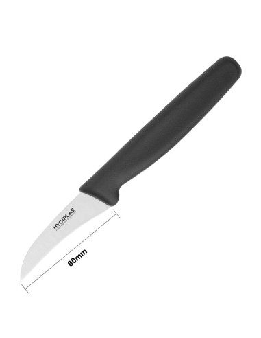 Couteau bec d'oiseau Hygiplas noir 65mm - Office