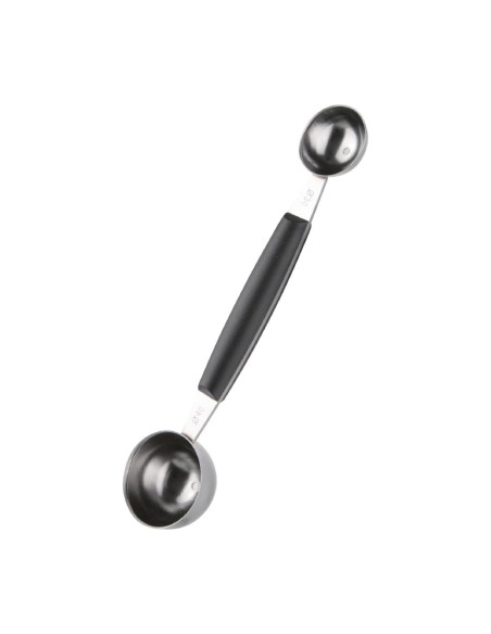 Cuillères parisiennes doubles Vogue 30/40 mm - inox noir