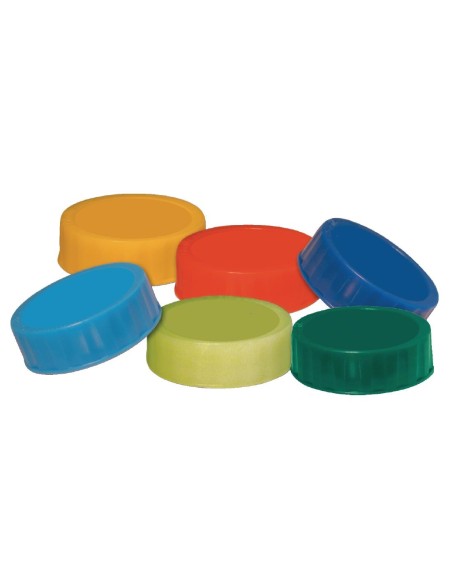 Bouchons de couleur FIFO pour distributeurs de sauce - lot de 6