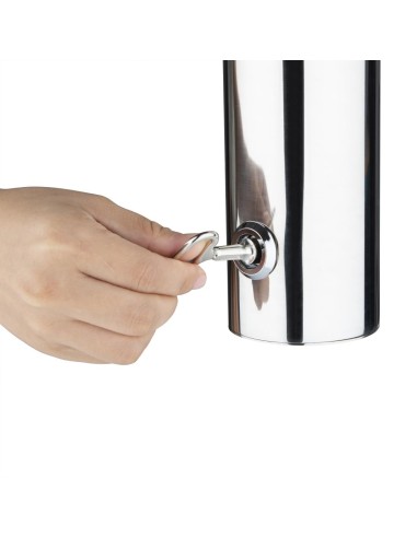 Cendrier mural cylindrique Bolero en acier inoxydable