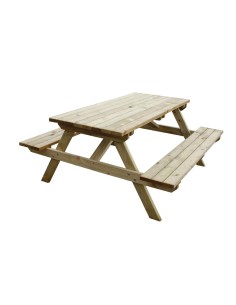 Table pique-nique en bois 1,5 m Rowlinson - 6 places