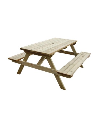 Table pique-nique en bois 1,5 m Rowlinson - 6 places