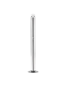 Cendrier poteau fixable Bolero - inox, verrouillable