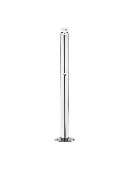 Cendrier poteau fixable Bolero - inox, verrouillable
