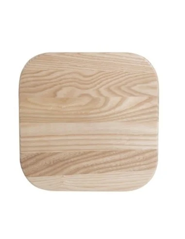 Tabouret bas en acier galvanisé avec assise en bois Bolero Cantina (lot de 4)