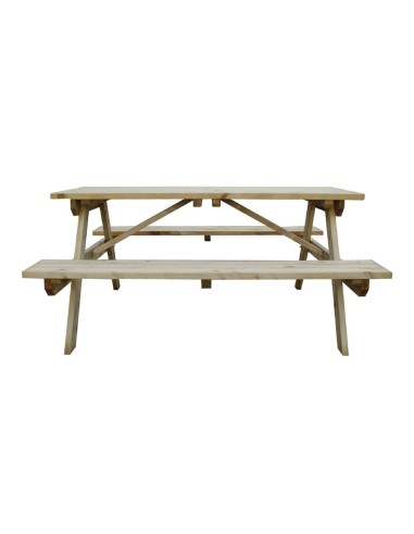 Table pique-nique en bois 1,5 m Rowlinson - 6 places