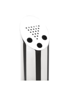 Cendrier poteau fixable Bolero - inox, verrouillable 2