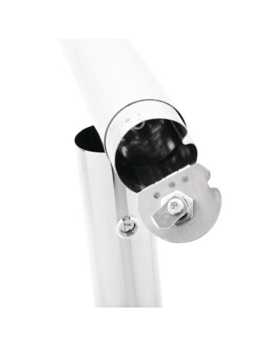 Cendrier poteau fixable Bolero - inox, verrouillable