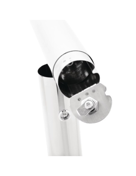 Cendrier poteau fixable Bolero - inox, verrouillable