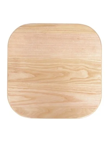 Tabouret bas en acier galvanisé avec assise en bois Bolero Cantina (lot de 4)