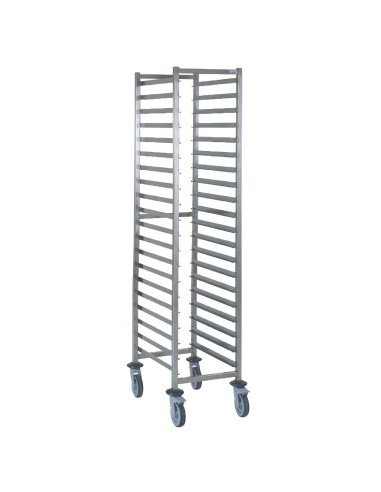 Chariot à glissières GN1/1 Tournus 20 niveaux - Inox certifié NF