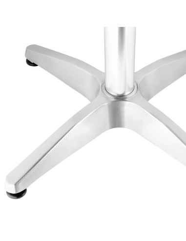 Table bistro carrée Bolero 700mm - inox & aluminium