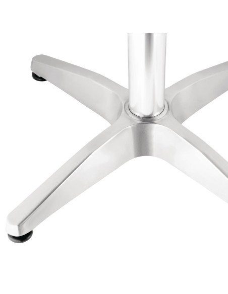 Table bistro carrée Bolero 700mm - inox & aluminium
