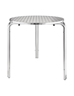 Table bistro ronde Bolero 700mm - inox, 125kg