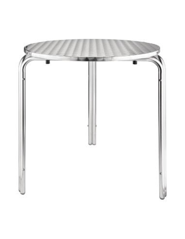 Table bistro ronde Bolero 700mm - inox, 125kg