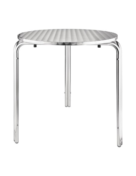Table bistro ronde Bolero 700mm - inox, 125kg