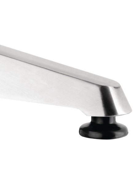 Table bistro carrée Bolero 700mm - inox & aluminium