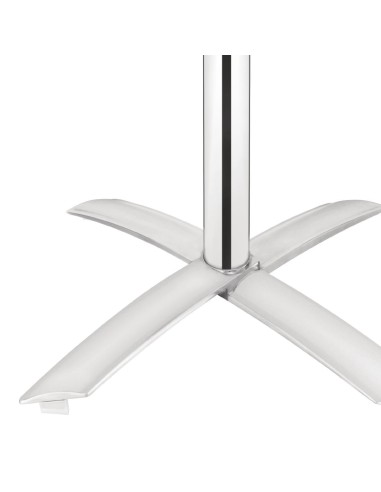 Table inox carrée Bolero 600mm - Plateau basculant