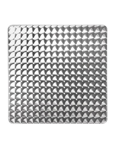 Table carrée inox/aluminium Bolero 600 mm - Durable et légère