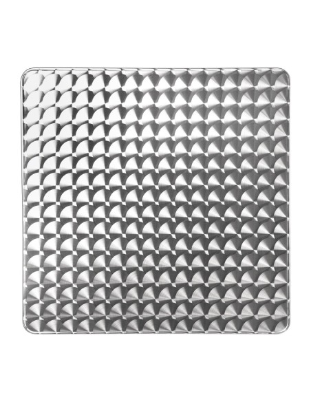 Table carrée inox/aluminium Bolero 600 mm - Durable et légère
