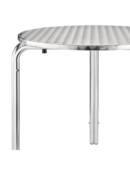 Table bistro ronde Bolero 700mm - inox, 125kg