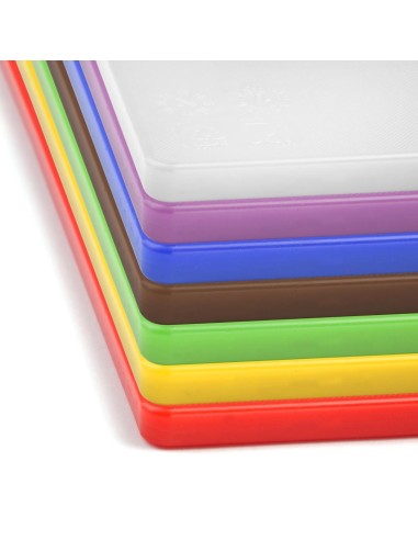 Ensemble 7 planches à découper Hygiplas 10mm - code couleur