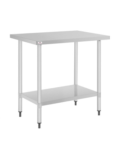 Table inox Nisbets Essentials 80 x 60 cm - préparation professionnelle