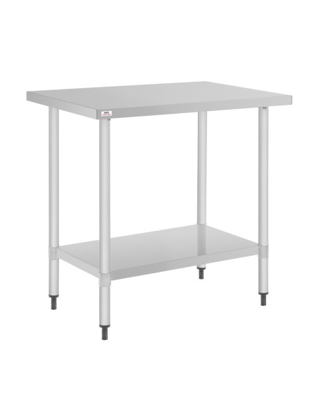 Table inox Nisbets Essentials 80 x 60 cm - préparation professionnelle