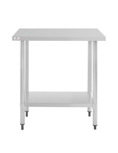 Table inox Nisbets Essentials 80 x 60 cm - préparation professionnelle