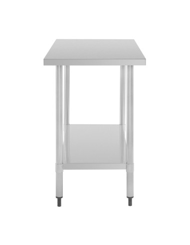 Table inox Nisbets Essentials 80 x 60 cm - préparation professionnelle