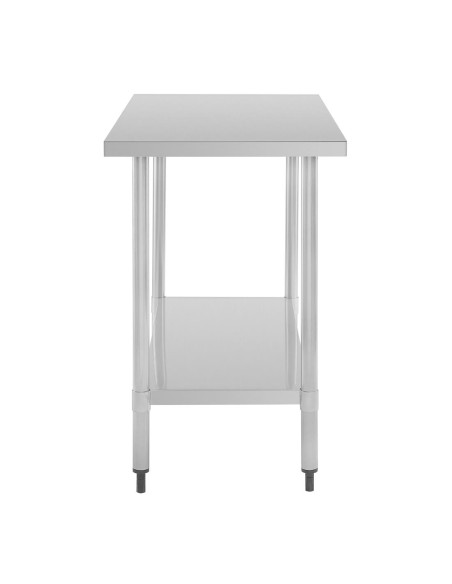 Table inox Nisbets Essentials 80 x 60 cm - préparation professionnelle