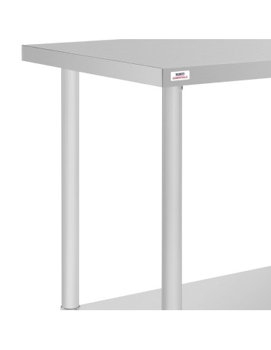 Table inox Nisbets Essentials 80 x 60 cm - préparation professionnelle