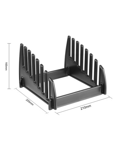 Support pour planches à découper Hygiplas - 7 fentes noir