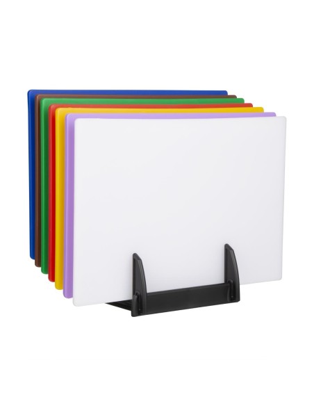Support pour planches à découper Hygiplas - 7 fentes noir