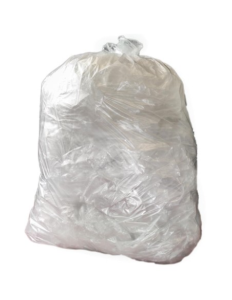 Sacs poubelle recyclés transparents Jantex 120L - lot de 100